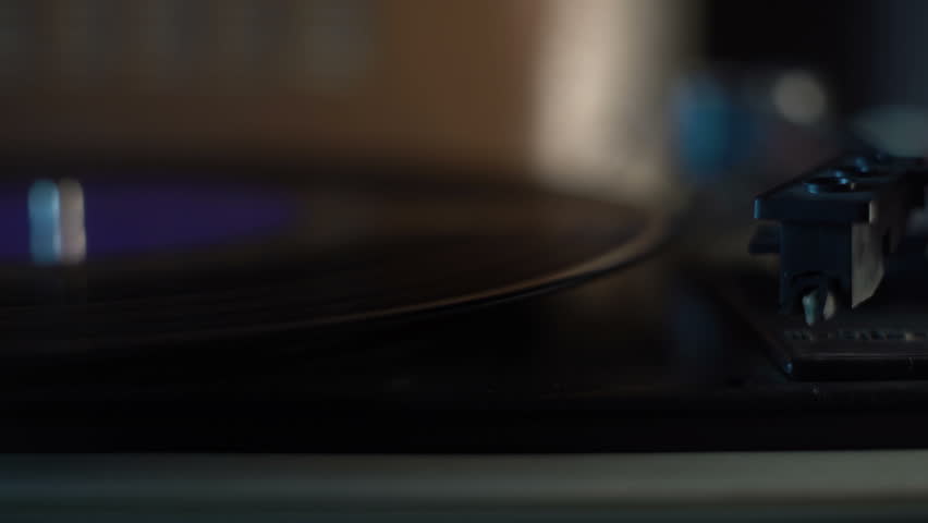 Turntable Player Dropping Stylus Needle Stock Footage Video 100 Royalty Free Shutterstock