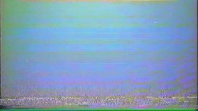 VHS Glitches and Static Noise Background, Light TV Static lines