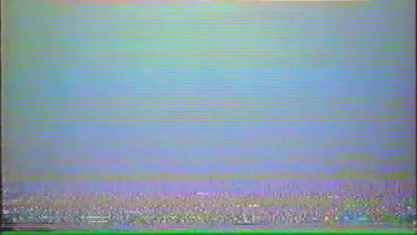 VHS. Video signal damage with tv noise and old screen interference. VHS ...