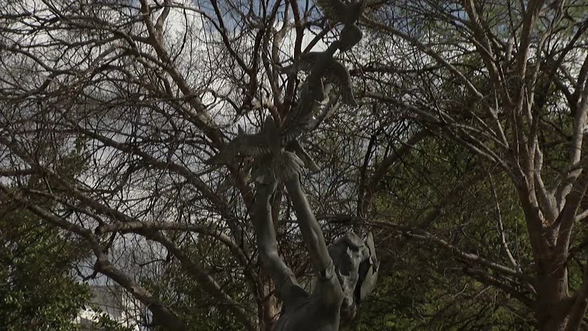 Monument to the victims of the 16th Street Baptist Church bombing at Kelly Ingram Park in Birmingham, Alabama
