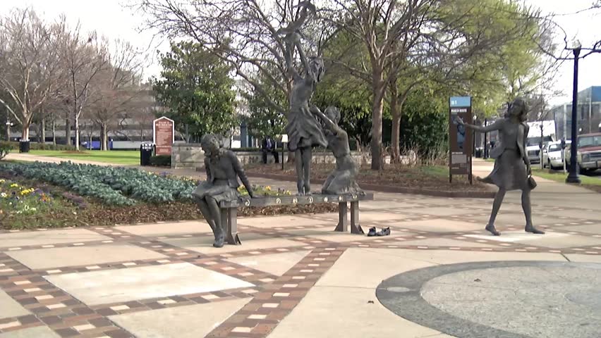 Monument to the victims of the 16th Street Baptist Church bombing at Kelly Ingram Park in Birmingham, Alabama