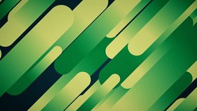 Abstract background in flat style with animation of rounded rectangles, circles and lines on colorful backdrop. Animation of seamless loop.
