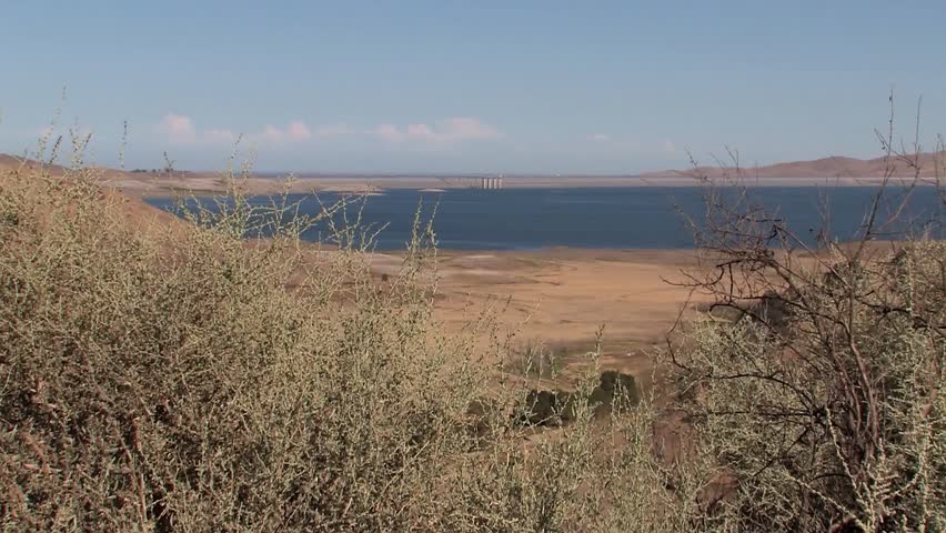 San Luis Reservoir in California, USA.