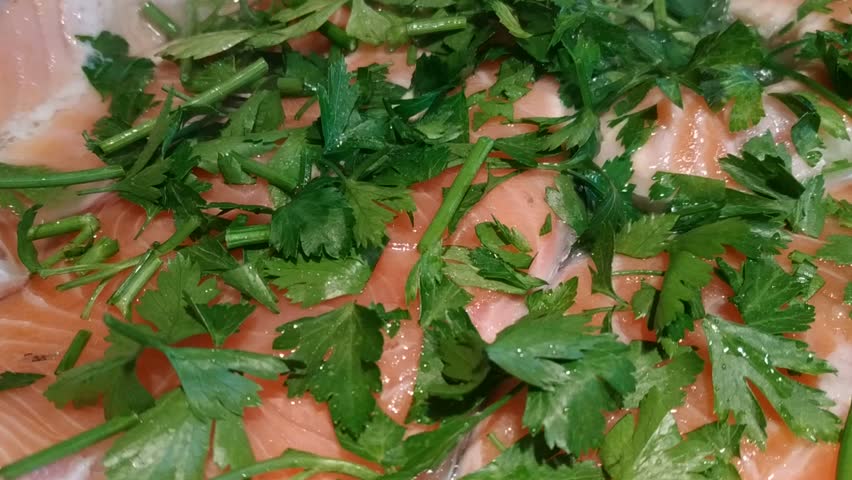 Raw Salmon being chopped image - Free stock photo - Public Domain photo ...
