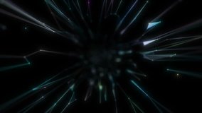 Animation with wormhole interstellar travel through a blue force field on a grid with galaxies and stars, for space-time continuum backgrounds.Seamless loop. 4k. - Powered by Shutterstock - Get 15% off with code: PIKWIZARD15
