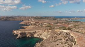 Aerial drone video from northern Malta 
