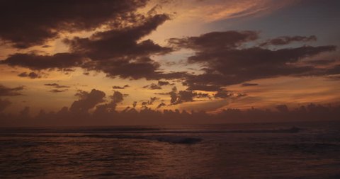 Ocean Sunset on Sumba island, Indonesia. 