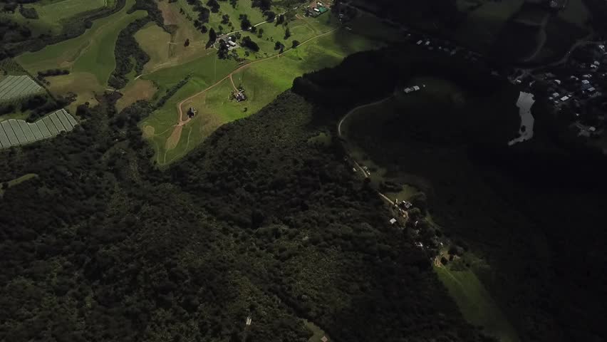 Aerial footage of Wellington City, New Zealand. 
