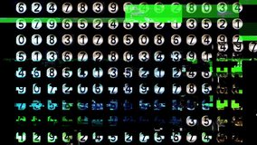 collection of numbers made from found vintage objects and equipment made into a counting sequence with distortion overlay - Powered by Shutterstock - Get 15% off with code: PIKWIZARD15
