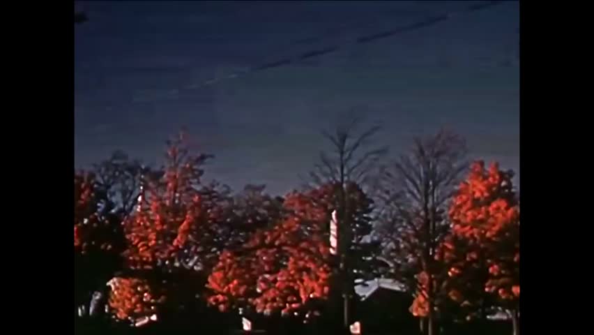 CIRCA 1950 - Autumnal imagery is shown around New Hampshire. -