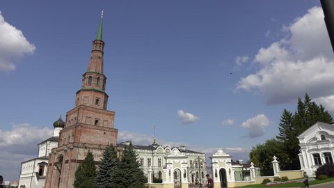 Leaning Tower Syuyumbike in the Kazan Kremlin