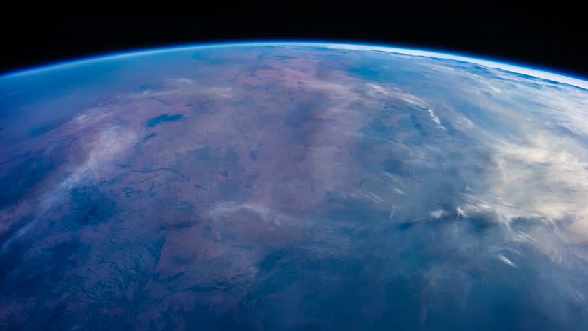 Time lapse of earth revolving viewing from NASA International Space Station (ISS) - images courtesy of NASA. Royalty-Free Stock Footage #1025327219