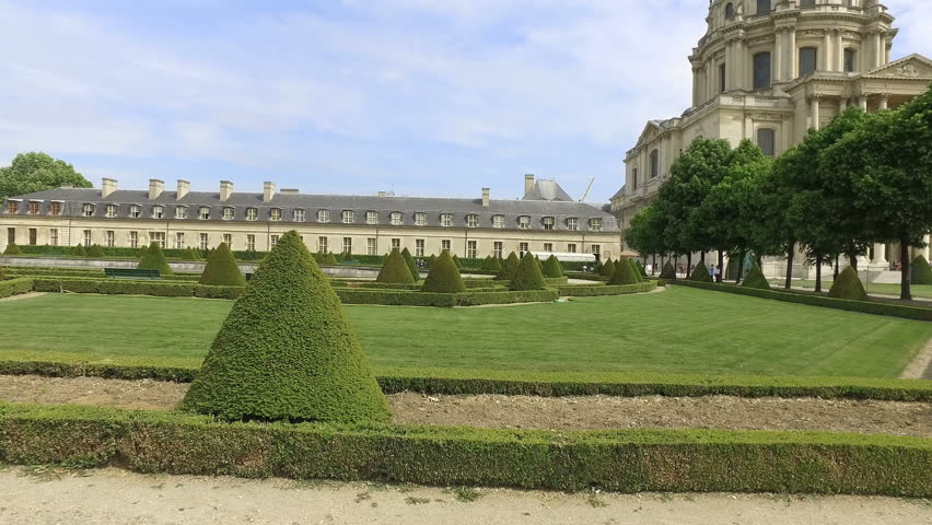 Paris, Les Invalides in spring time, famous landmark, France