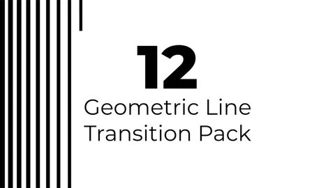 12 Geometric Lines Alpha Transition Wipes Masks