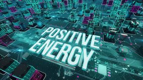 Positive Energy with digital technology concept - Powered by Shutterstock - Get 15% off with code: PIKWIZARD15