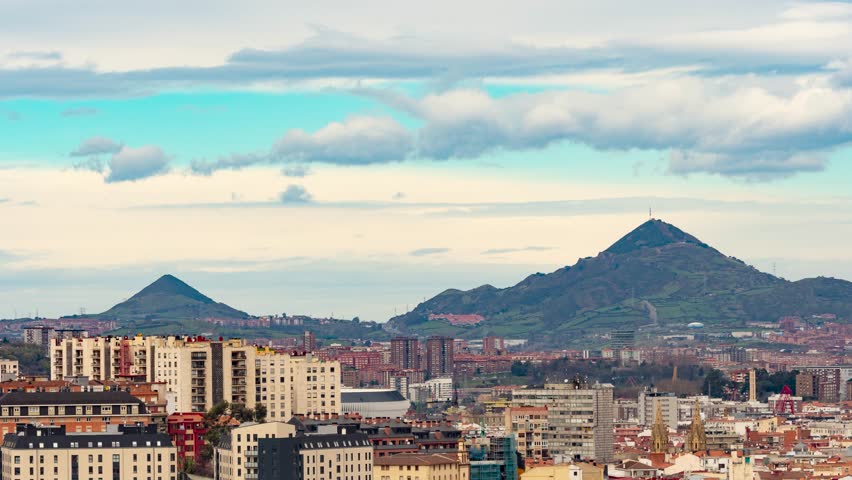 Time lapse of Bilbao, basque country | Shutterstock HD Video #1025382701