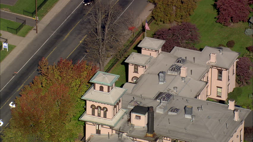 AERIAL United States-Armsmear Mansion (Samuel Colt Home) 2008