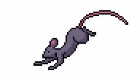 animation pixel art isolated cartoon rat run loop - Powered by Shutterstock - Get 15% off with code: PIKWIZARD15