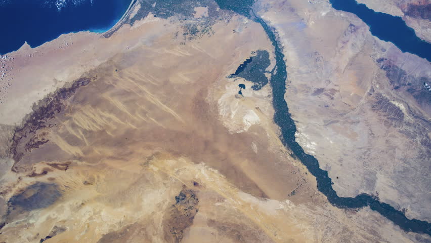 Time lapse of earth revolving viewing from NASA International Space Station (ISS) Cyprus - Palestine -Israel Middle East countries- images courtesy of NASA.