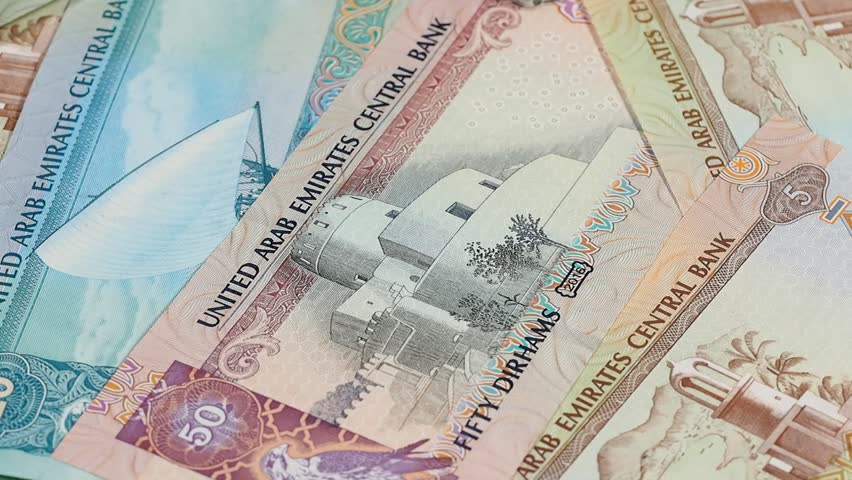 Uae Dirham Notes Slow Rotating Stock Footage Video 100 Royalty Free 1025426912 Shutterstock