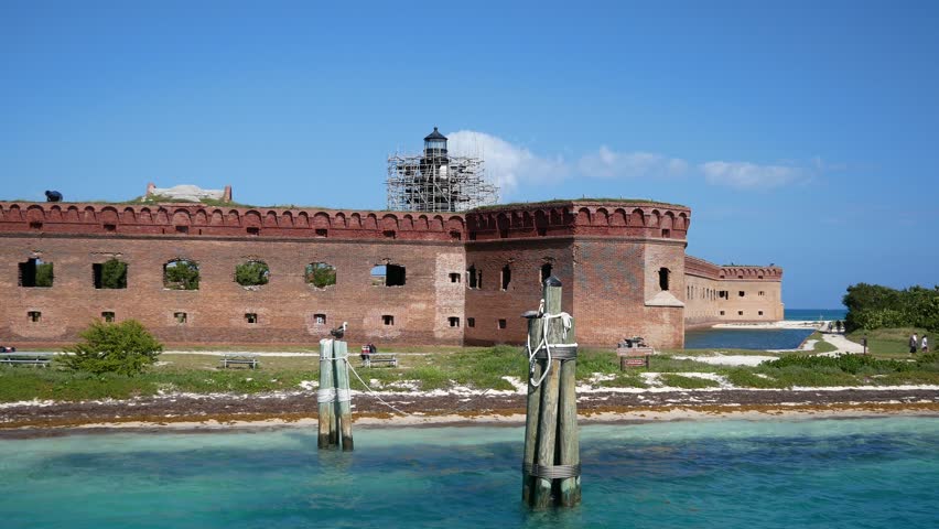 Fort Jefferson as seen from a boat in Dry Tortugas National Park (Florida).