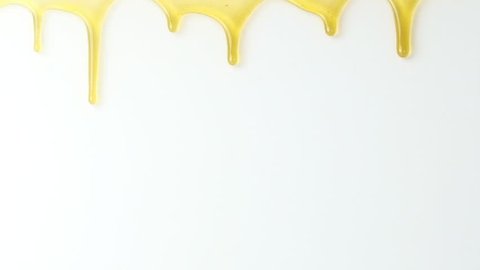 Dripping honey seamlessly isolate on white background, bee products by organic natural ingredients concept
