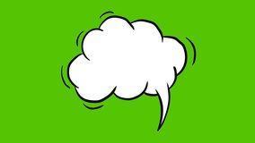 Hand drawn animation of comic style speech bubble. - Powered by Shutterstock - Get 15% off with code: PIKWIZARD15