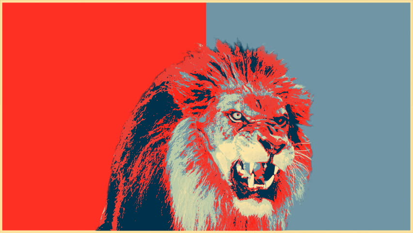 Lion abstract painting Stock Video Footage - 4K and HD Video Clips ...
