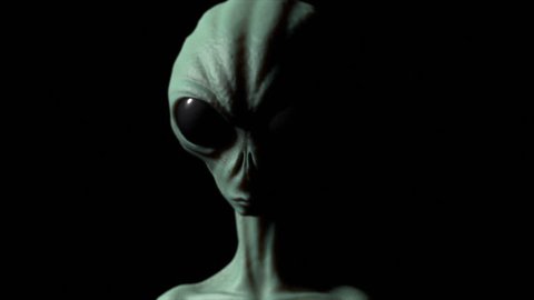 Alien realistic animation, extraterrestrial