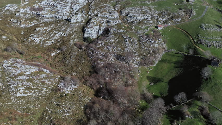 Winter landscape, Arredondo Municipality, Cantabria, Spain, Europe	