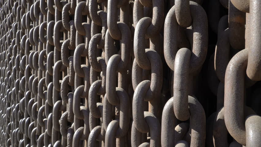 Close-up of Iron Curtain Monument located next to the entrance to the Terror House museum at the Andrassy street in Budapest, Hungary