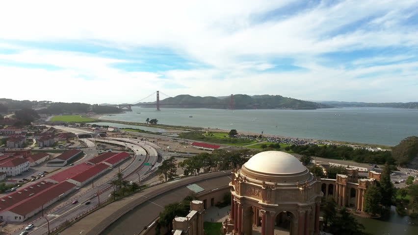 San Francisco. Aerial View Of The Palace of Fine Arts.