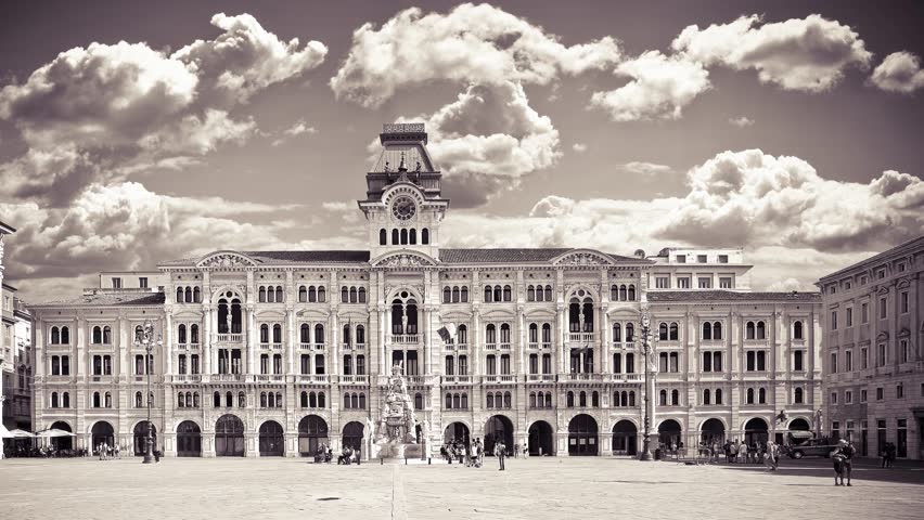 The most important square in Trieste called Piazza Unità d