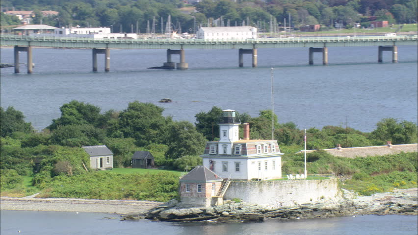 AERIAL United States-Rose Island Lighthouse 2008