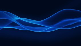 Looped animation. Abstract wavy background in dark blue color with smooth wave. Modern colorful wallpaper. 3d rendering. - Powered by Shutterstock - Get 15% off with code: PIKWIZARD15