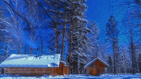 Glitch effect. Moonlit Night on the cordon. Star tracks. Time Lapse - Powered by Shutterstock - Get 15% off with code: PIKWIZARD15