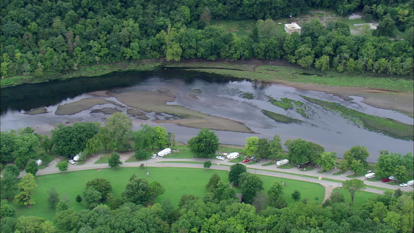 AERIAL United States-Fishing Lodges On The White River 2008