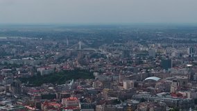 Aerial Romania Bucharest June 2018 Sunny Day 90mm Zoom 4K.
Aerial video of downtown Bucharest in Romania on a beautiful sunny day with a zoom lens