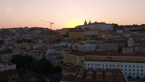 Aerial Portugal Lisbon June 2018 Sunset 30mm 4K.
Aerial video of downtown Lisbon in Portugal at sunset.