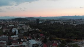 Aerial Montenegro Podgorica June 2018 Sunset Mavic Air

Aerial video of downtown Podgorica in Montenegro at sunset.
