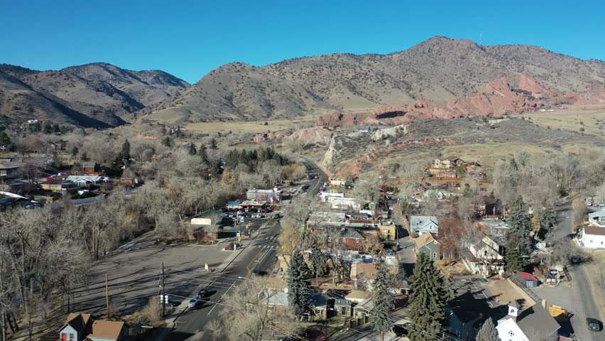 A beautiful pan over Morrison Colorado