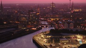 Aerial Germany Hamburg June 2018 Night 90mm Zoom 4K Inspire 2 Prores

Aerial video of downtown Hamburg in Germany at night with a zoom lens.