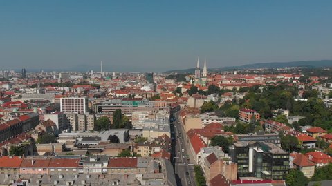 Aerial Croatia Zagreb June 2018 Sunny Day
Aerial video of downtown Zagreb in Croatia on a sunny day.