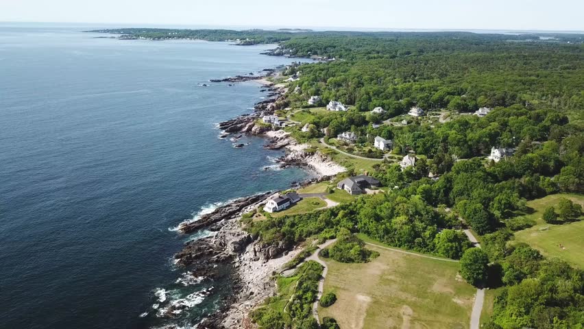 Cape Elizabeth  Maine Aerial View 