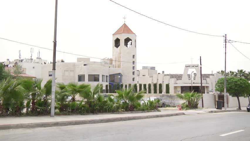 Church of the Virgin of Nazareth in Amman-Jordan .
