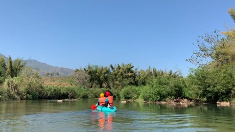 Kayaking on Meoi River Mae-sot,Thailand