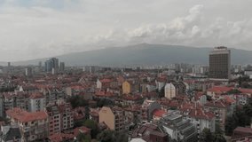 This is a 4K RAW Drone Video Clip of Sofia, Bulgaria.