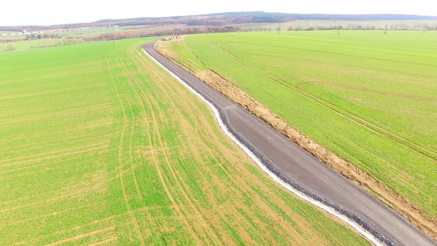 Ancient stone circle from above. Megalith monument on green field near Pilsen. Discovery landmark from bronze age. Archeologic research in Czech Republic.