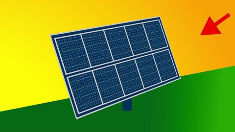 Detailed Animation Solar Panel Production Energy Stock Footage Video ...