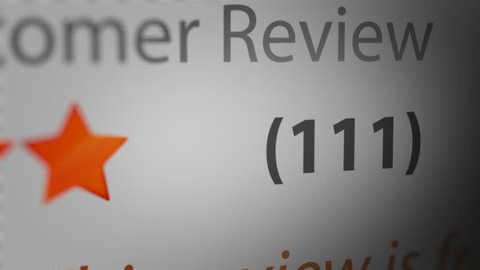 Animated Number Counter of Customer Reviews in Online Shopping Website
